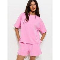 New Look Premium Co-Ord Sweatshirt T-Shirt - Light Pink