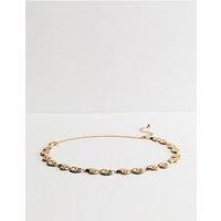New Look Tone Seashell Chain Belt - Gold