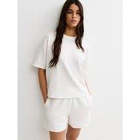 New Look Cream Premium Sweatshirt T-Shirt