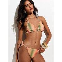 New Look Ombre Tie Side Bikini Bottoms - Green