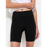 New Look Seamless Cycling Shorts - Black