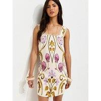 New Look Botanical Cami Mini Dress - Cream