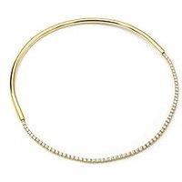 Say It With Detachable Tennis Choker Necklace - Yellow Gold
