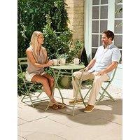 Vonhaus Metal Bistro Set - Sage Green