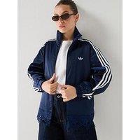 Adidas Originals Womens Firebird Satin Lace Track Top - Blue