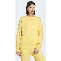 Adidas Originals Womens Knitted Sweatshirt - Yellow