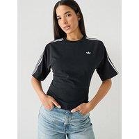 Adidas Originals Womens Slim Short Sleeve T-Shirt - Black