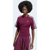 Adidas Originals Womens Slim Short Sleeve T-Shirt - Maroon