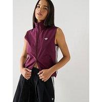 Adidas Originals Womens Sleevless Track Top - Maroon