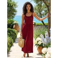 Roman Petite Crochet Contrast Midi Dress