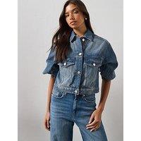 Allsaints Luca Stripe Jacket - Blue