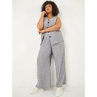 Roman Curve Wide Leg Trousers