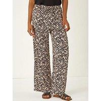 Roman Abstract Wide Leg Trouser
