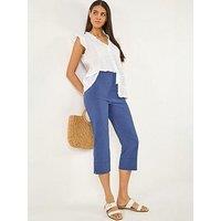 Roman Denim Side Split Stretch Trouser