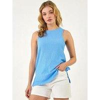 Roman Dusk Textured Longline Stretch Top