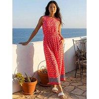 Roman Petite Printed Cropped Jumpsuit