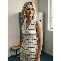 Roman Stripe Buttoned Waistcoat