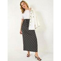 Roman Dusk Polka Dot Tie Maxi Dress