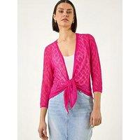 Roman Detailed Draped Knit Shrug
