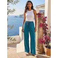 Roman Textured Wide Leg Trouser
