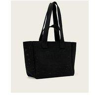 Allsaints Izzy Mesh Medium Tote Bag - Black