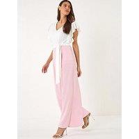 Roman Colour Block V-Neck Jumpsuit