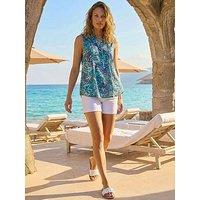 Roman Abstract Burnout Print Vest Top