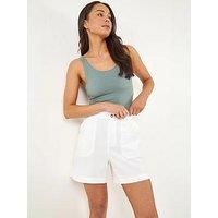 Roman Petite Cotton Chino Shorts