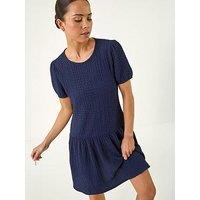 Roman Petite Textured Low Hem Dress
