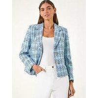 Roman Buttoned Boucle Jacket