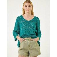 Roman Cotton Crochet Tunic Top