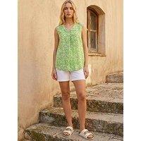Roman Floral V-Neck Vest Top