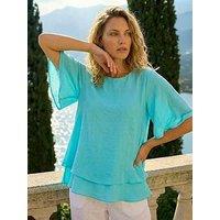 Roman Double Layered Tunic Top