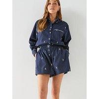Lacoste Tennis Embroidered Short - Navy