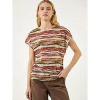 Roman Abstract Print Top