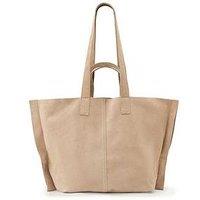 Allsaints Lutece Suede Tote Bag - Brown