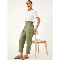 Roman Petite Cotton Cargo Stretch Trousers