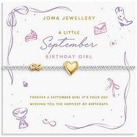 Joma Jewellery Birth Month A Little , September , Silver & Gold Plated , Bracelet , 17.5Cm Stretch