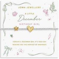 Joma Jewellery Birth Month A Little , December , Silver & Gold Plated , Bracelet , 17.5Cm Stretch