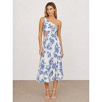 Style Cheat Jasmine One Shoulder Dress - Blue