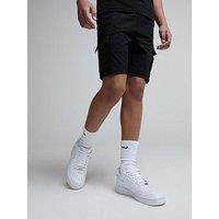 Zavetti Canada Boys Matera Woven Cargo Shorts - Black