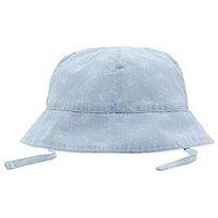 Mango Baby Girls Printed Denim Co-Ord Sun Hat - Blue