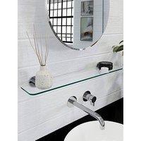 Croydex Metra Glass Shelf With Flexi-Fix Brackets