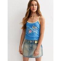 New Look 915 Paradise Bay Ringer Vest - Bright Blue