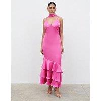 Pretty Lavish Serita V Neck Tiered Maxi Dress