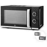 Swan Windsor Manual Microwave, 20L, 800W, 5 Power Levels, Black