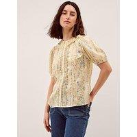 Monsoon Naomi Floral Shirt - Yellow