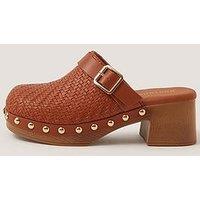 Monsoon Celia Studded Clog Sandal - Brown