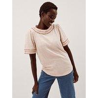 Monsoon Tina Trim Jersey Tshirt