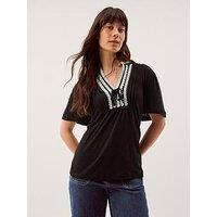 Monsoon Lucia Lace Trim T Shirt